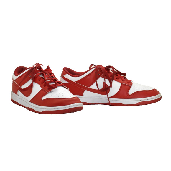 B0 Auth NIKE Dunk Low SP St Johns White/University Red Shoes NF5441-104 Size 11 - Picture 1 of 6